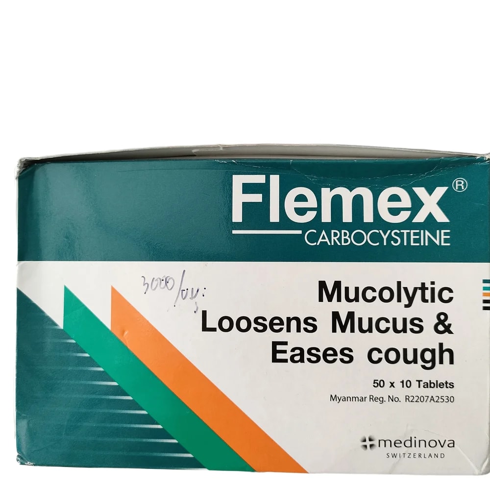 Flemex Tablets Carbocysteine tablets, 50x10 (500 tablets per box) - PHARMACY PONLEU AOSOT