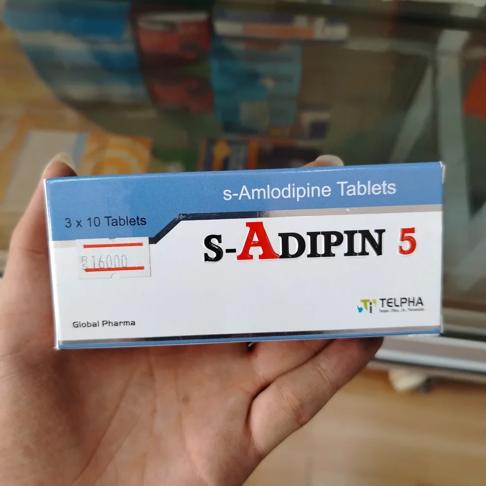 S-Adipin 5 mg (S-amlodipine) - Reachiny Pharmacy