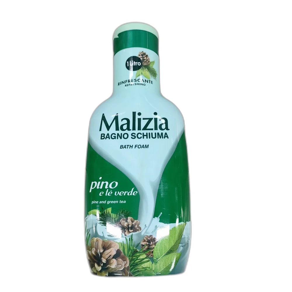 Malizia Bagno Schiuma Pino e Tè Verde 1000 ml - Depot de Pharmacie B Rotha