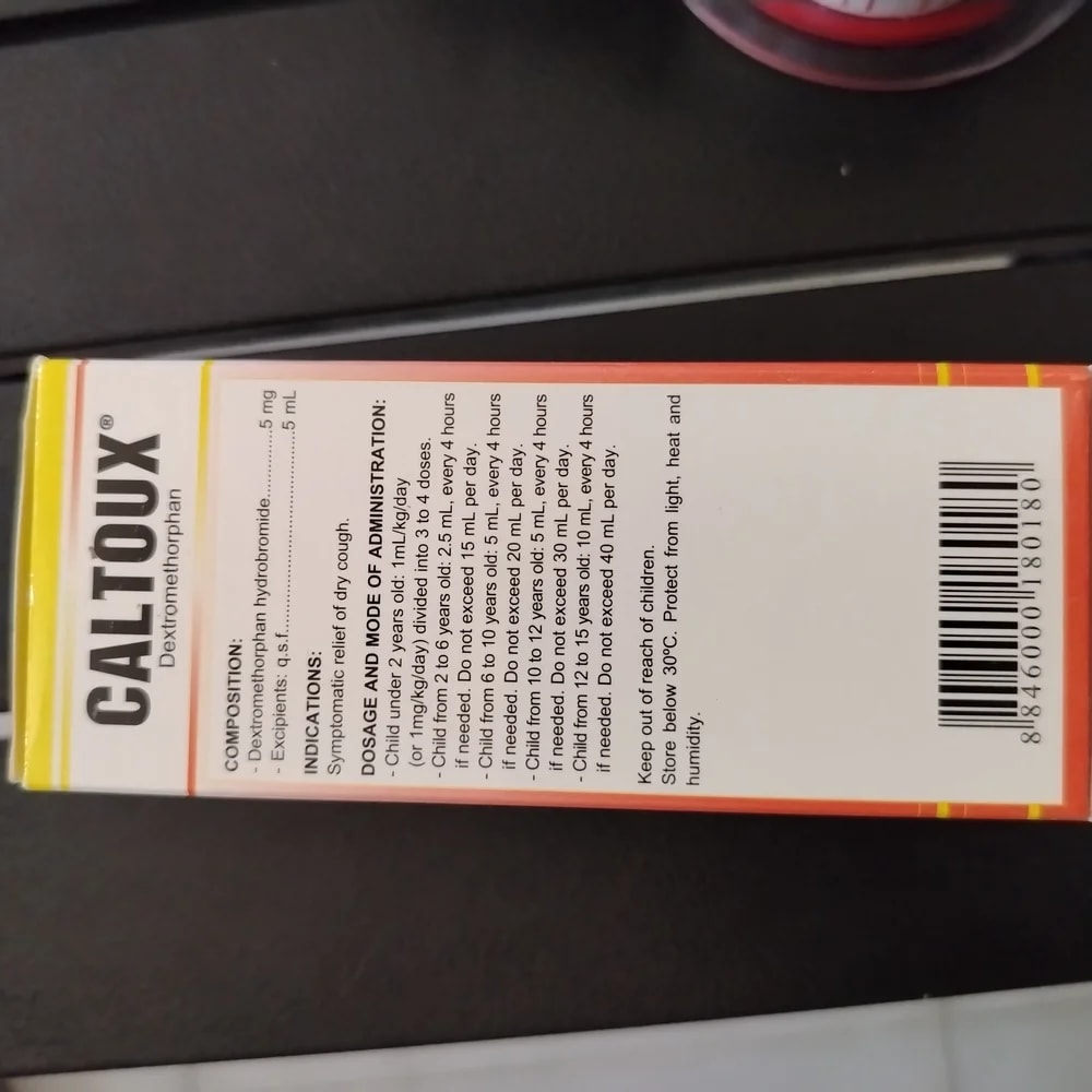 Caltoux Dry Cough (Adult) Dextromethorphan hydrobromide 6.65 mg per 5 mL - CHEANIMUL PHARMACY