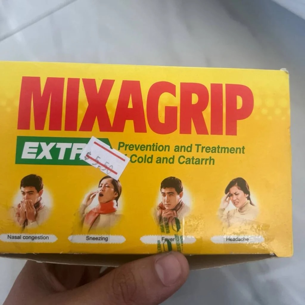 Mixagrip Extra Paracetamol 500 mg, Phenylephrine HCl 10 mg, Chlorpheniramine Maleate 2 mg - SETHIKA CARE Pharmacy