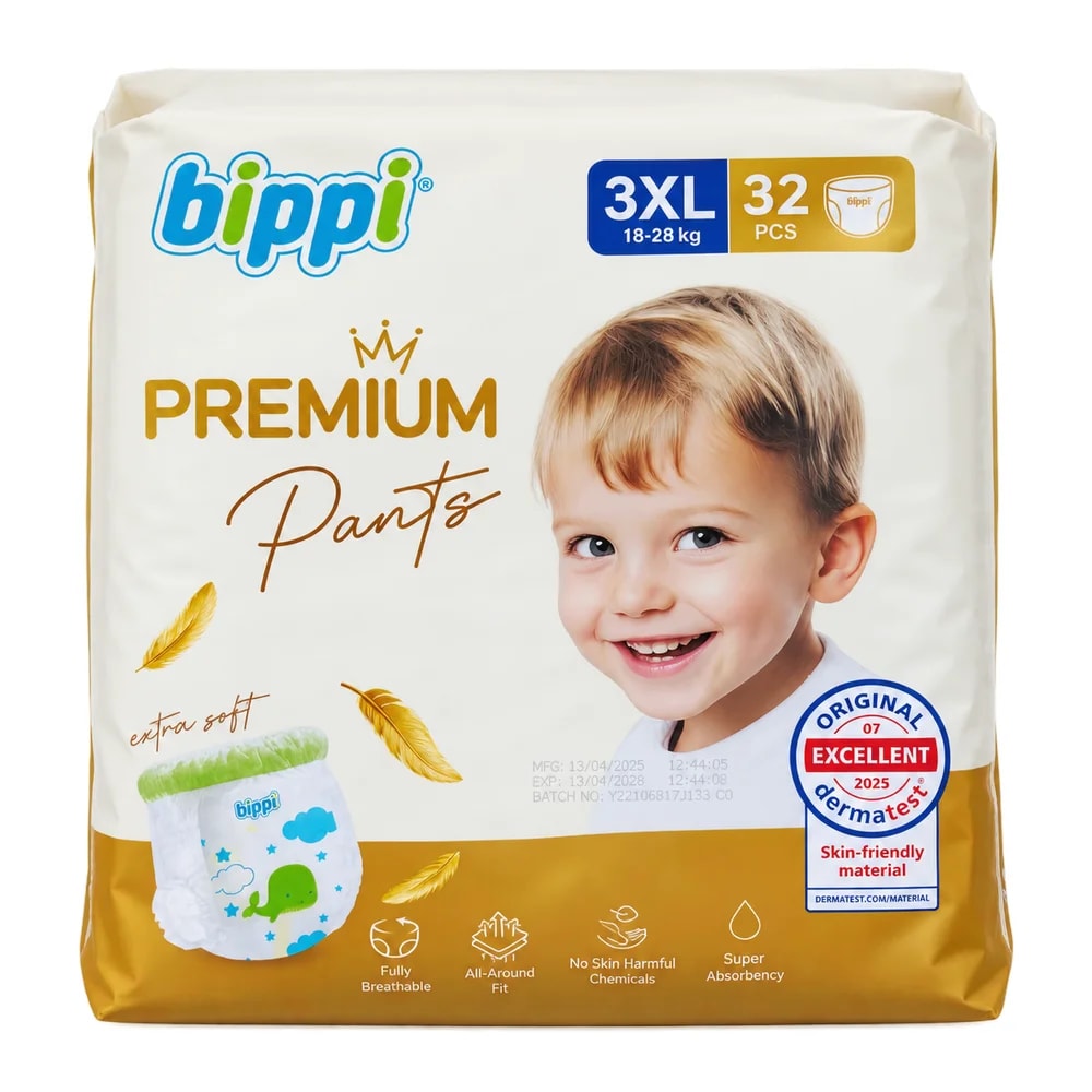 Bippi Premium Pants 3XL / 18-28 kg - Pharmacy Krech hong