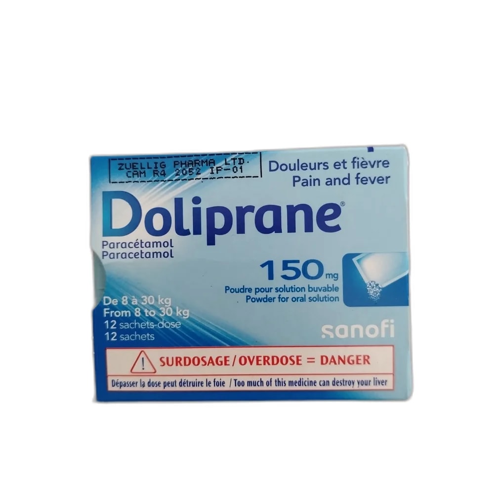 Doliprane Sachet 150 150 mg - Oudom Puthik Pharmacy