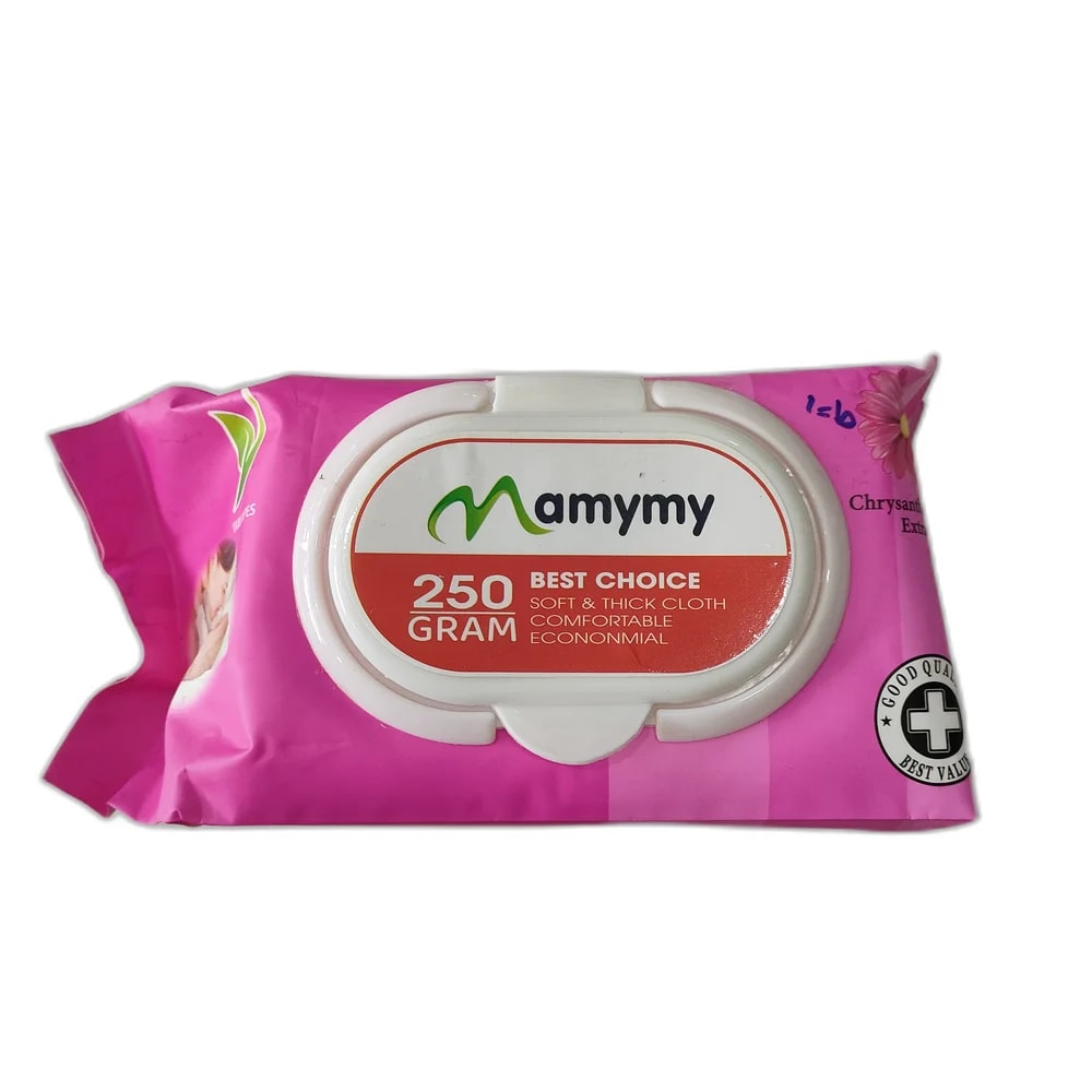 Mamymy Baby Wet Wipes (Pink, 250 g Economic Pack) - Reachvong Pharmacy