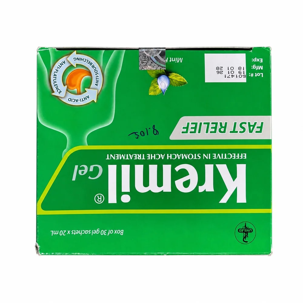 Kremil Gel 356 mg aluminum hydroxide / 466 mg magnesium trisilicate / 20 mg simethicone per 20 mL - PHARMCY ARUN REAS