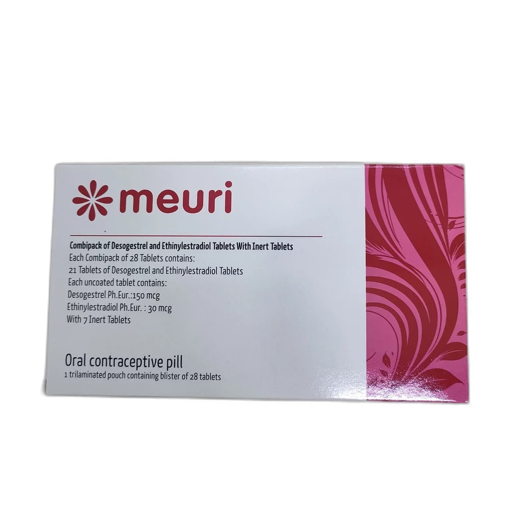 Meuri Desogestrel 0.15 mg + Ethinylestradiol 0.03 mg - Depot de Pharmacie B Rotha