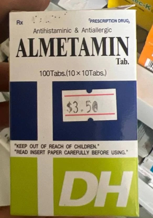 Alnetamin Antihistaminic - ឱសថស្ថាន ក្តីស្រឡាញ់