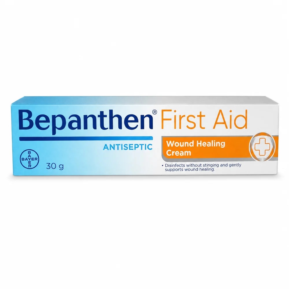 Bepanthen First Aid Antiseptic Wound Healing Cream Dexpanthenol 50 mg/g and chlorhexidine hydrochloride 5 mg/g - Kim Yi