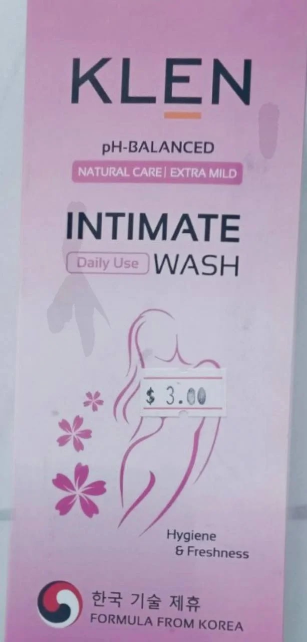 KLEN Intimate Wash Extra Mild pH-balanced intimate wash - ឱសថស្ថាន ក្តីស្រឡាញ់