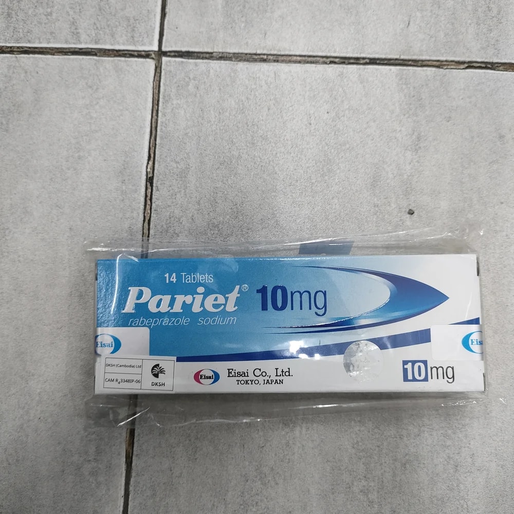 Pariet 10mg Rabeprazole sodium 10 mg - Depot De Pharmacie "A" Kim Houy