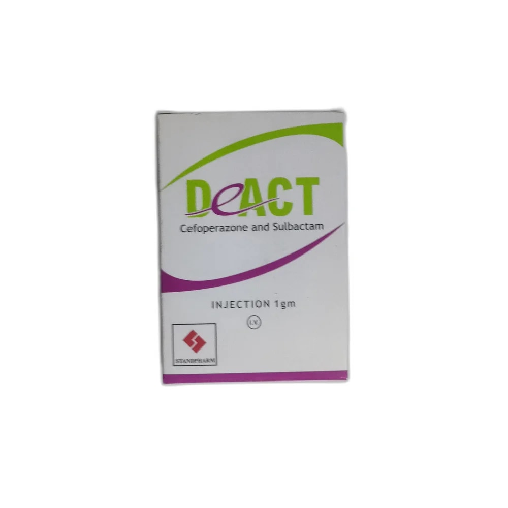 Deact 1 gm (Cefoperazone 500 mg + Sulbactam 500 mg) - PHARMACIE PORNLEU PICH
