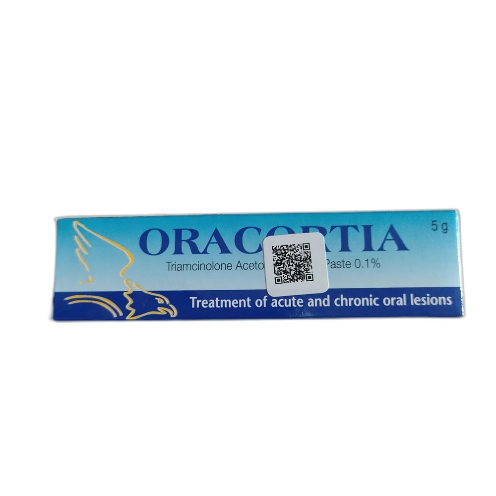 Oracortia Dental Paste 5 g 0.1% - SUKHA PHARMACY