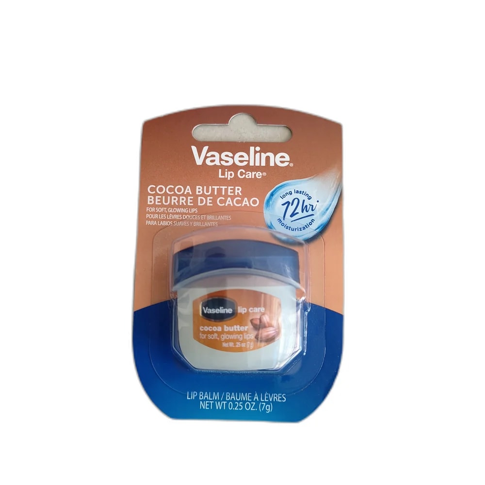 Vaseline Lip Care Cocoa Butter Mini Jar 0.25 oz (7 g) - SUKHA PHARMACY
