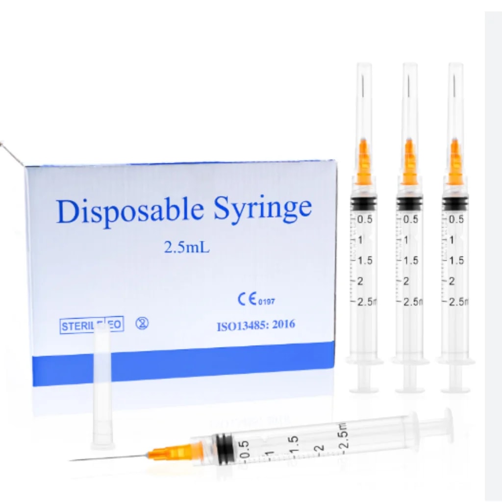 Disposable Syringe 5 ml / 25G x 1 inch - ឱសថស្ថាន សុខលាភ