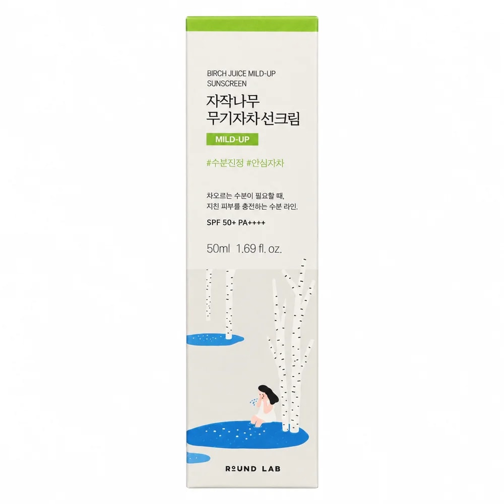 Round Lab Birch Juice Mild-Up Sunscreen SPF 50+ PA++++ - Pharmacy Krech hong