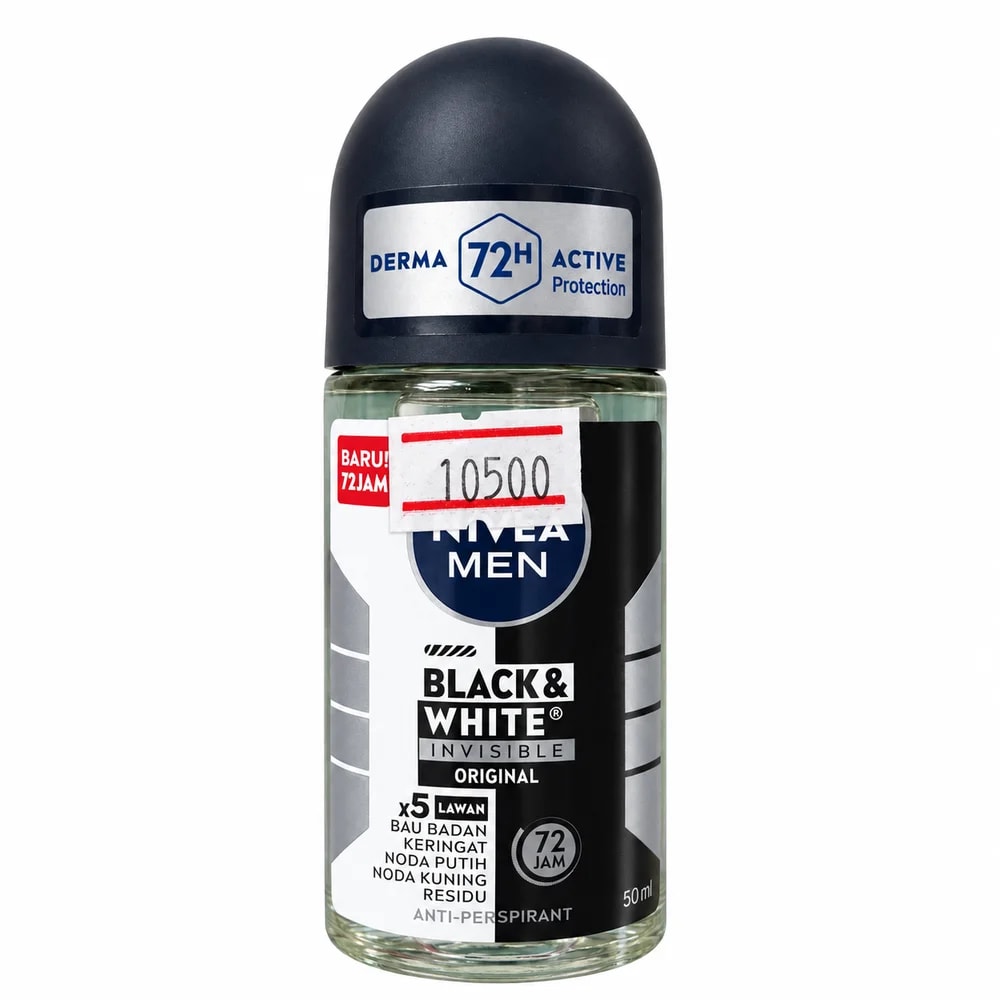 Nivea Men Black & White Invisible Original Anti-Perspirant Roll-On 50 ml - Pharmacy Krech hong