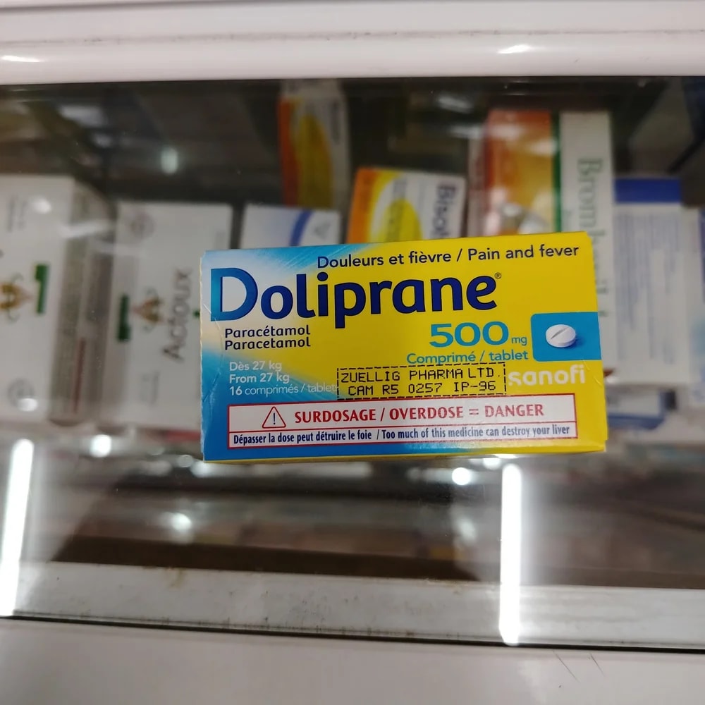 Doliprane Paracetamol 500 mg per tablet - Reachiny Pharmacy