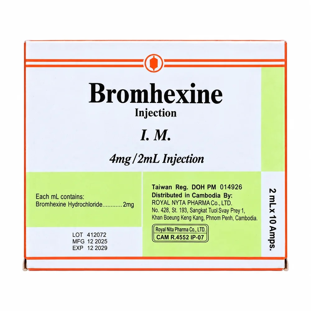 Bromhexine 4 mg / 2 mL - PHARMCY ARUN REAS