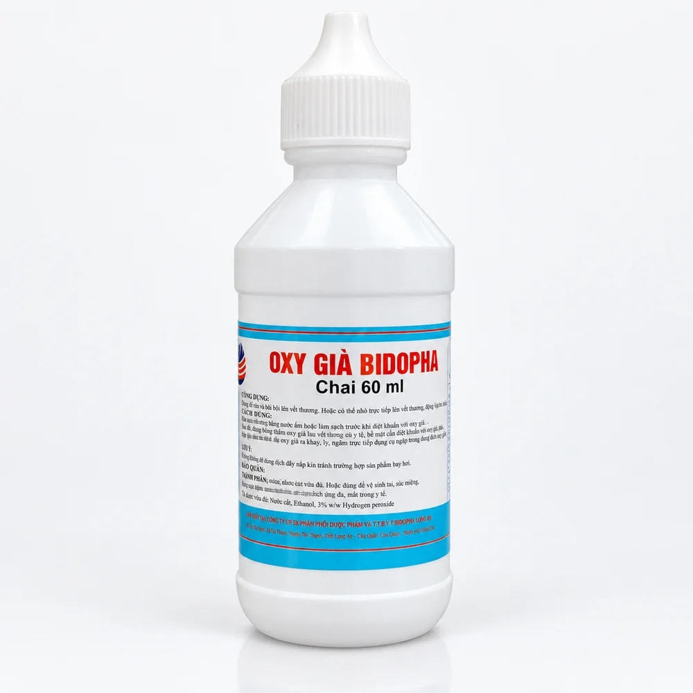 Oxy Già Bidopha Hydrogen peroxide 3% w/w; 60 ml - Pharmacy Krech hong