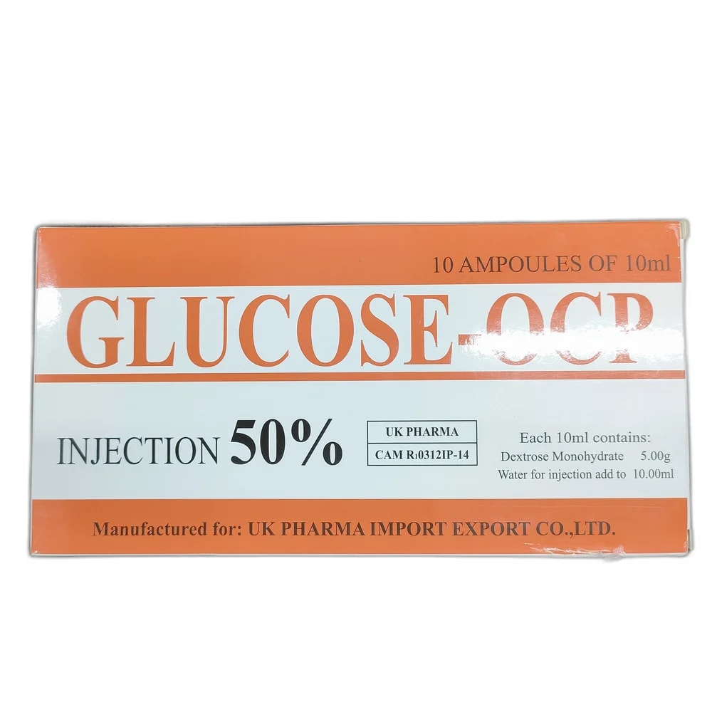 Glucose-OCP Injection 50% (5 g/10 mL) - Depot de Pharmacie B Rotha