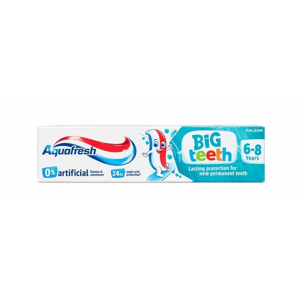 Aquafresh Big Teeth 0.315% w/w sodium fluoride (1450 ppm fluoride) - Pharmacy Krech hong