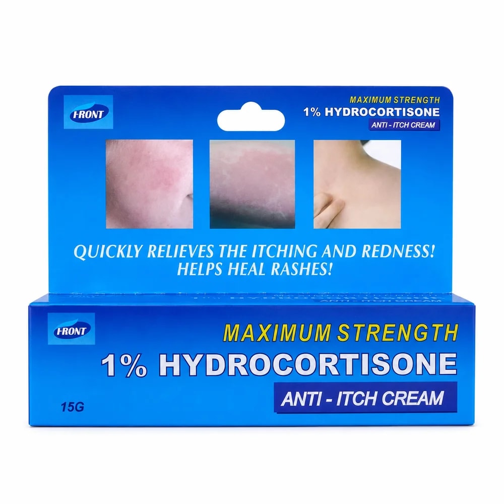 Front 1% Hydrocortisone Anti-Itch Cream Hydrocortisone 1% - Kim Yi