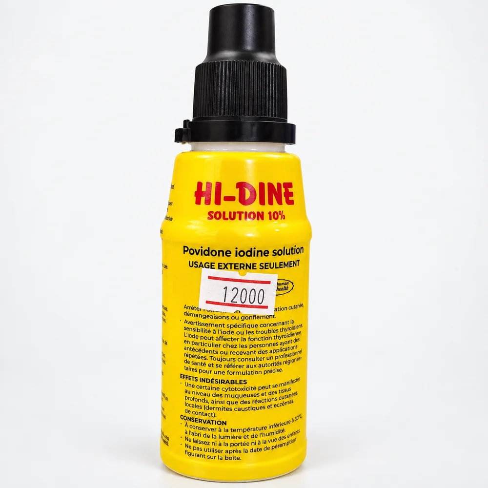 HI-DINE Solution 10% povidone iodine; 125 ml - Pharmacy Krech hong