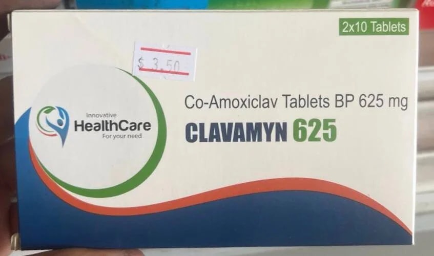 Clavamyn 625 Amoxicillin/Clavulanate 625mg - ឱសថស្ថាន ក្តីស្រឡាញ់