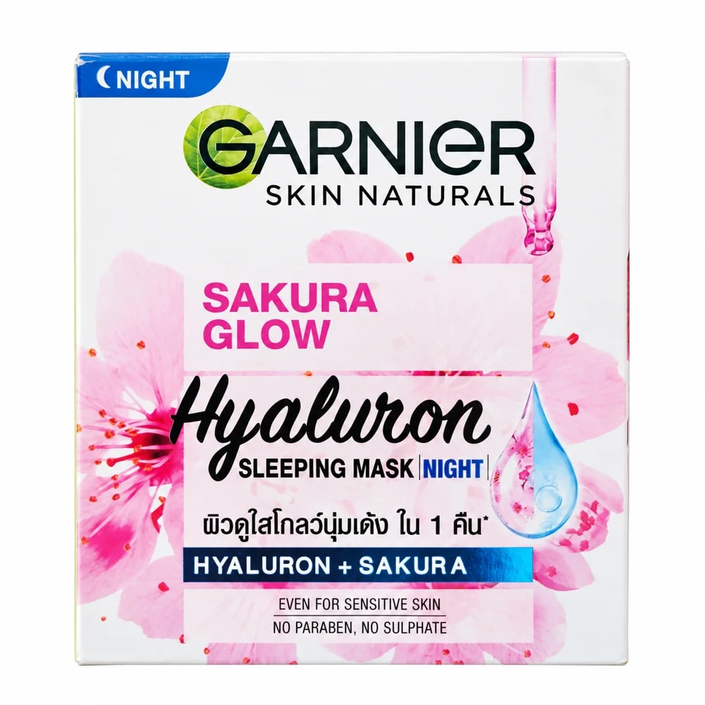 Garnier Skin Naturals Sakura Glow Hyaluron Sleeping Mask Night 50 ml - Pharmacy Krech hong