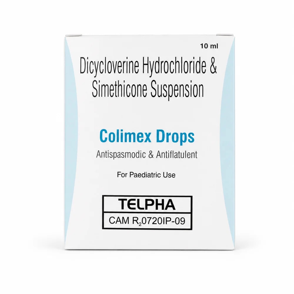 Colimex Drops Dicycloverine 10 mg / Activated dimethicone 40 mg per mL - Preah Chan Tep Pharmacy 