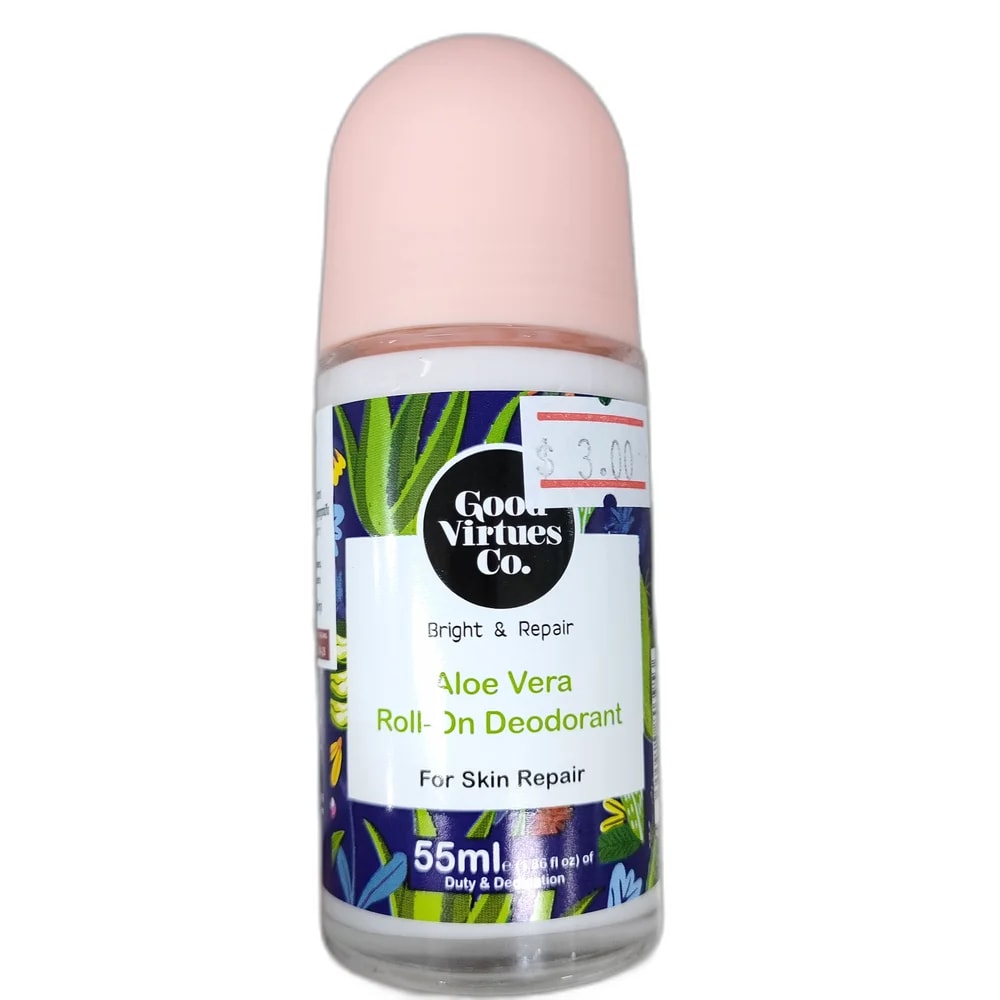 Good Virtues Co. Bright & Repair Aloe Vera Roll-On Deodorant 55 ml - Depot de Pharmacie B Rotha