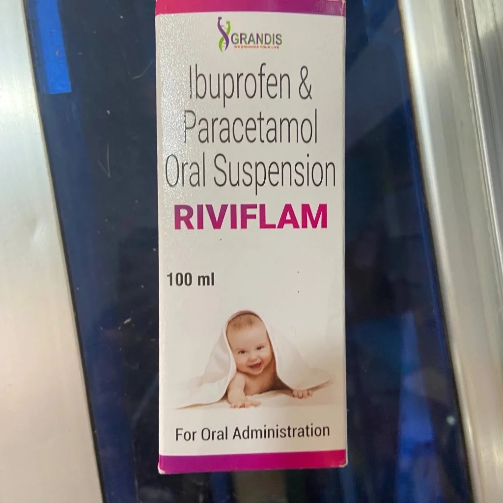 RIVIFLAM (Ibuprofen & Paracetamol) 100ml - MONGKUL SOKHAPHEAP PHARMACY