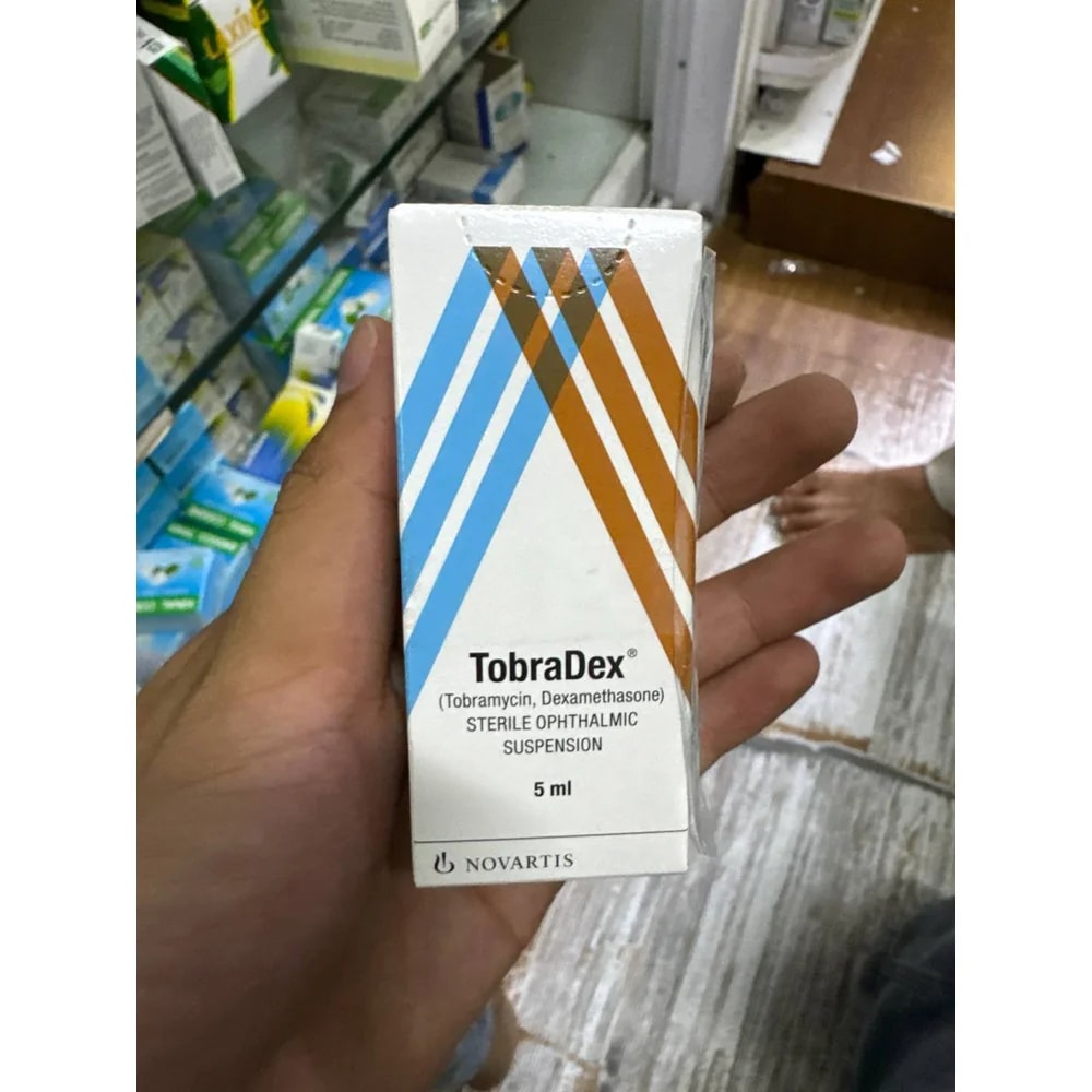 TobraDex Tobramycin 3 mg/mL and dexamethasone 1 mg/mL ophthalmic suspension - Kim Yi