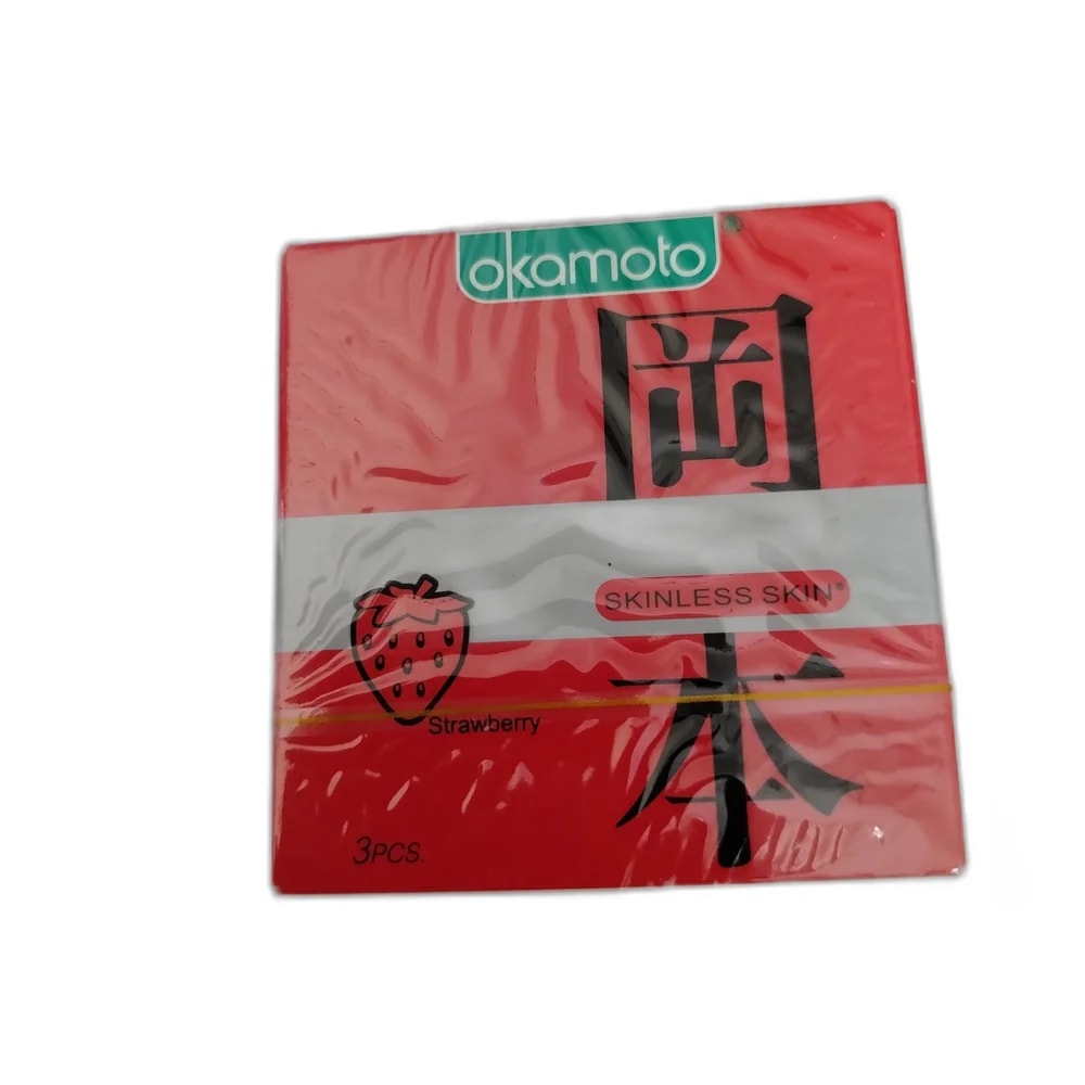 Okamoto Skinless Skin Strawberry 53±2 mm width - DHOU CARE PHARMACY