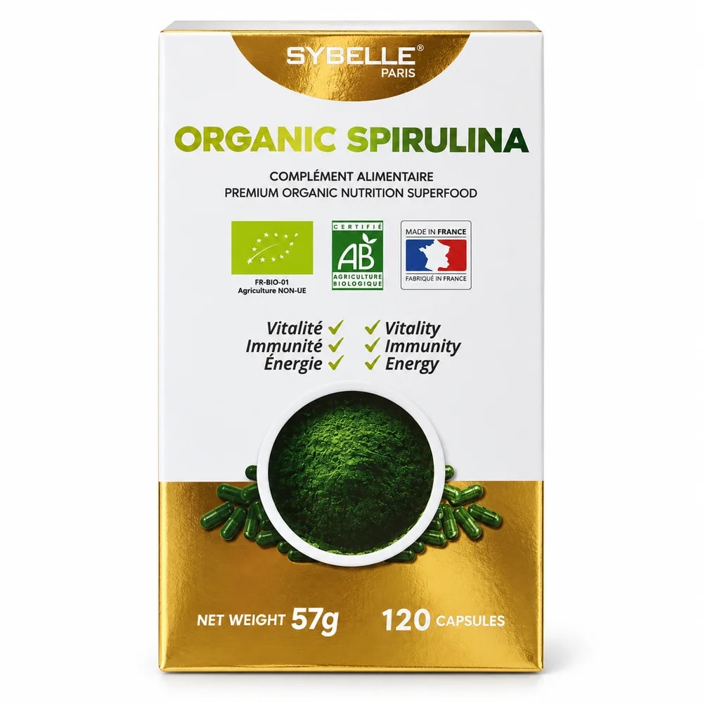 Sybelle Paris Organic Spirulina 2,520 mg per 6 capsules - Reachiny Pharmacy