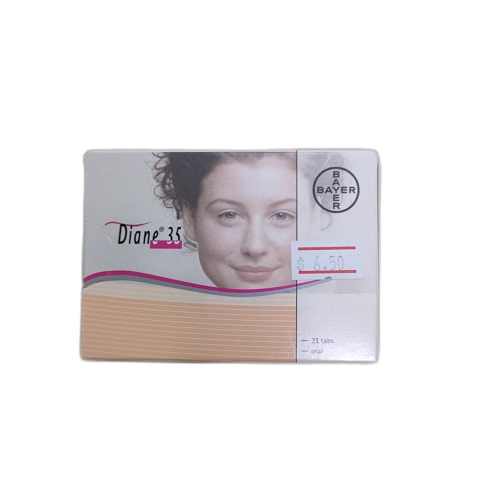 Diane 35 Cyproterone acetate 2 mg + Ethinylestradiol 0.035 mg - Depot de Pharmacie B Rotha