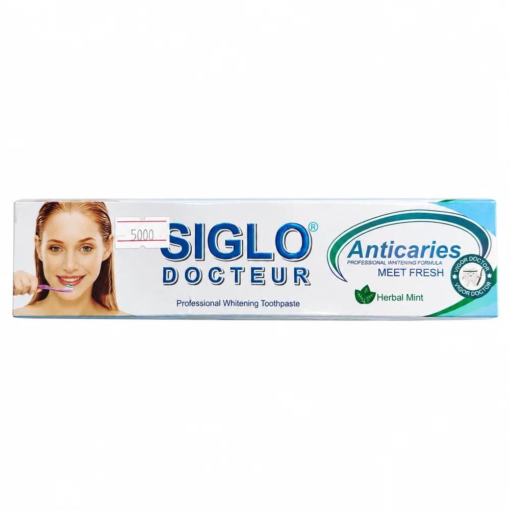 Siglo Docteur Anticaries Professional Whitening Herbal Mint 100 g - Pharmacy Krech hong