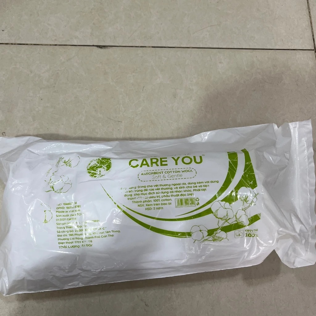 Care you  absorbent cotton wool(ធំ) 500g - PONLEU DOUNG DARA PHARMACY