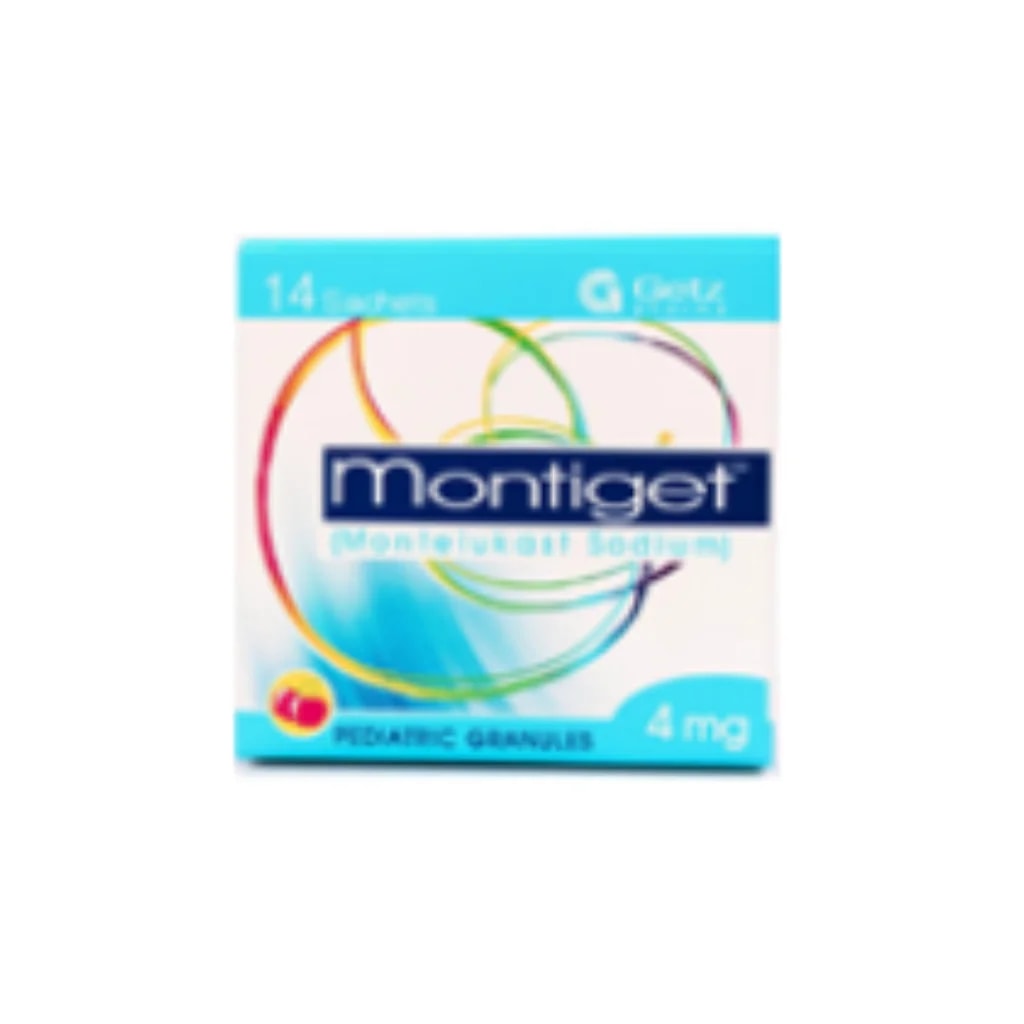 Montiget 4mg Sachet (Montelukast) 4mg - Phnom Penh Care Pharmacy 2ND Floor / Under CENTRAL HOSPITAL