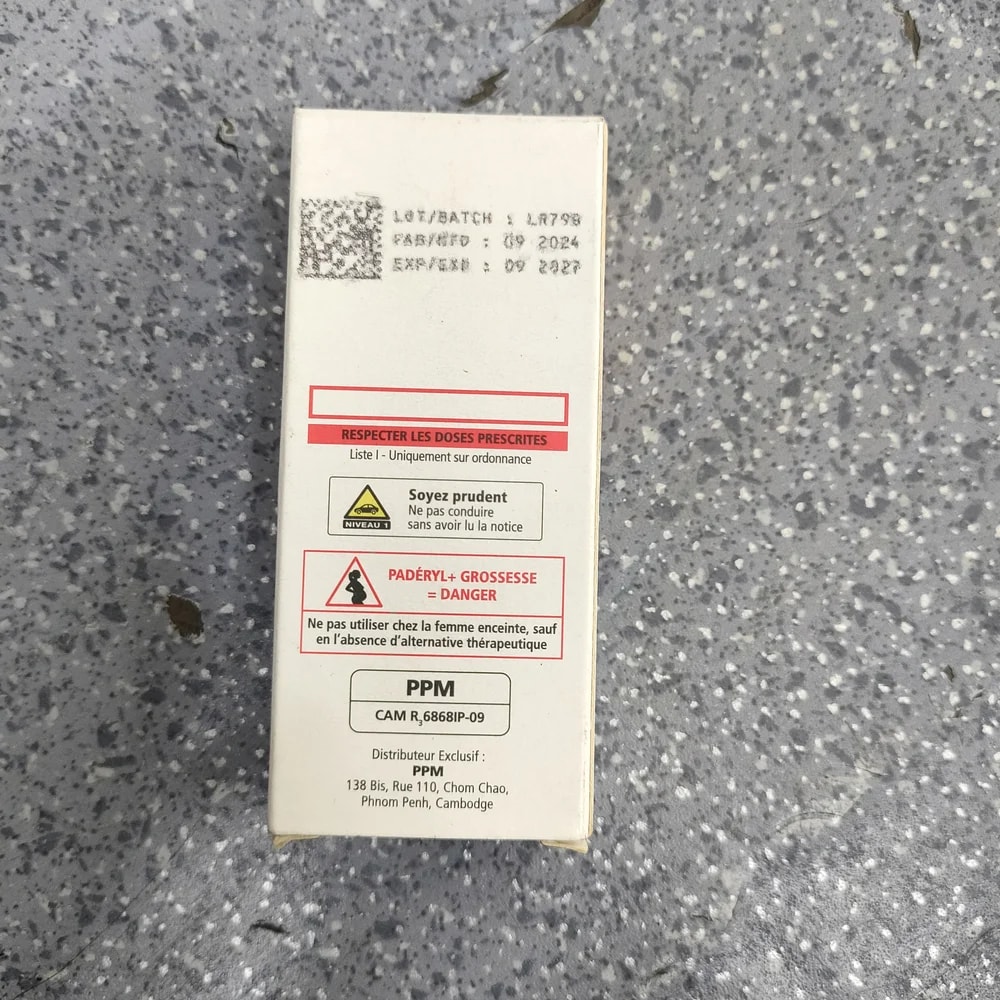 Padéryl 19.5mg 19.5 mg - Depot De Pharmacie "A" Kim Houy