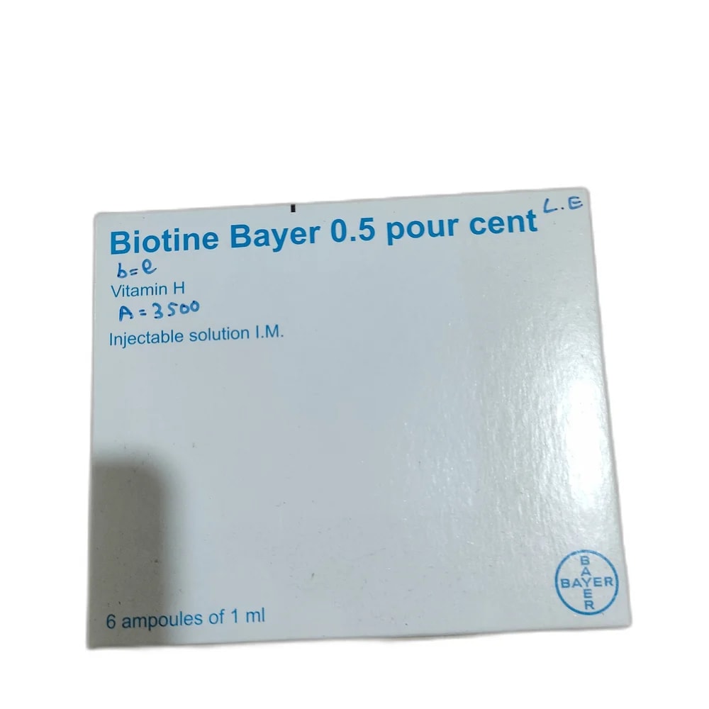 Biotine Bayer 0.5 pour cent 5 mg/ml - Reachvong Pharmacy
