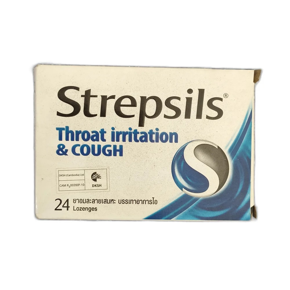 Strepsils Throat Irritation & Cough 15 mg - Depot De Pharmacie "A" Kim Houy