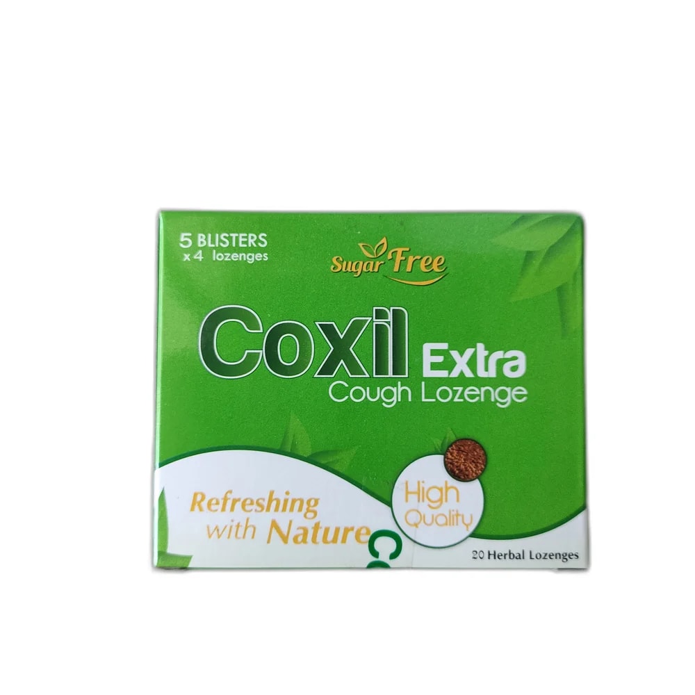 Coxil Extra Cough Lozenge 5 blisters × 4 lozenges - SUKHA PHARMACY