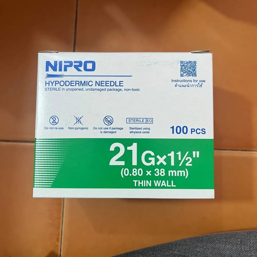 Nipro 21G × 1½ inch (0.80 × 38 mm) - PHARMCY ARUN REAS