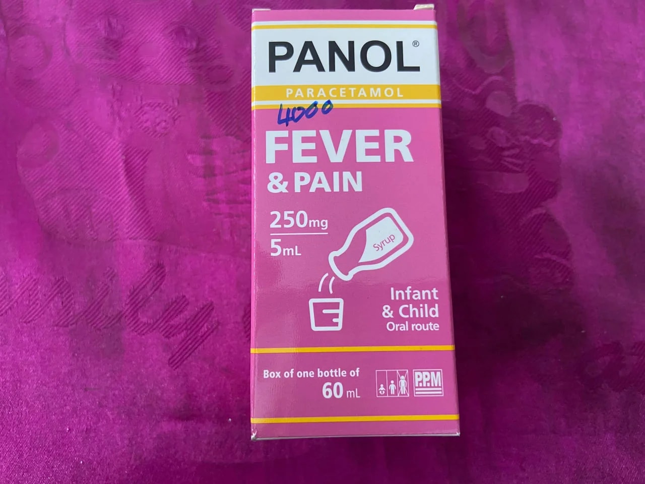 Panol 250mg/5ml - Dosage pharma