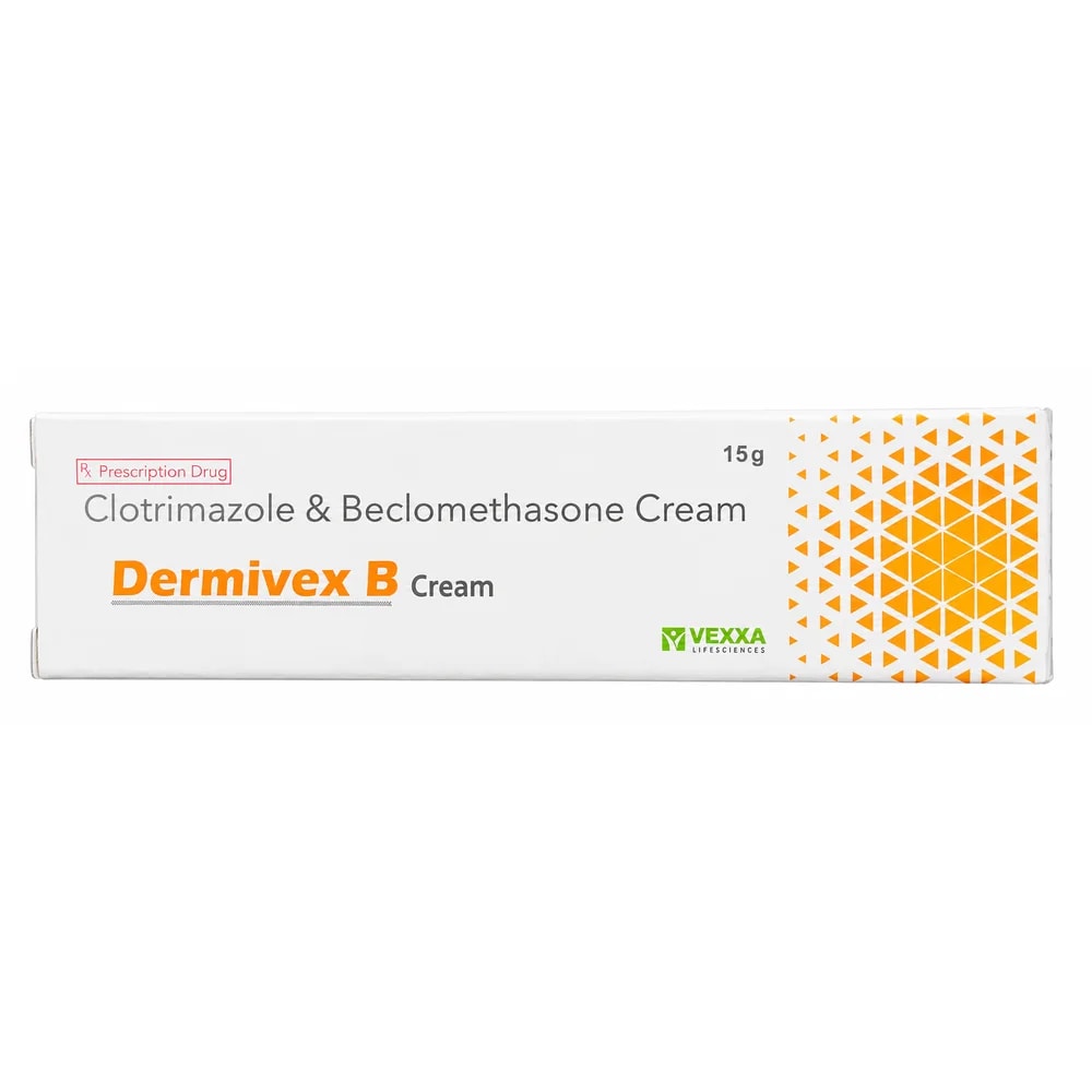 Dermivex B Clotrimazole 1% w/w / Beclomethasone dipropionate 0.025% w/w - Sann Sopheachenda Pharmacy
