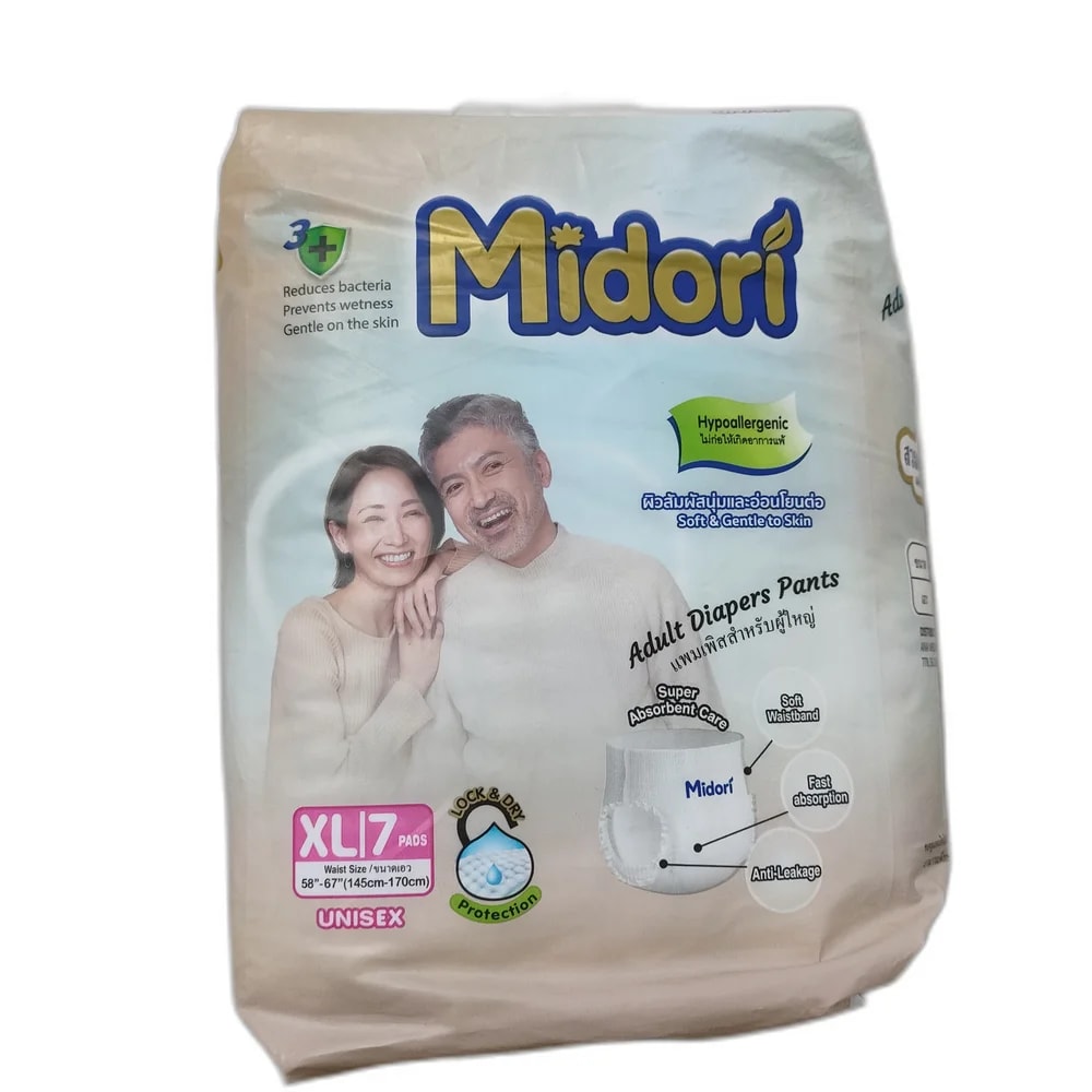 Midori Adult Diaper Pants XL Size XL (waist 145–170 cm / 58–67 inches) - Depot de Pharmacie B Rotha