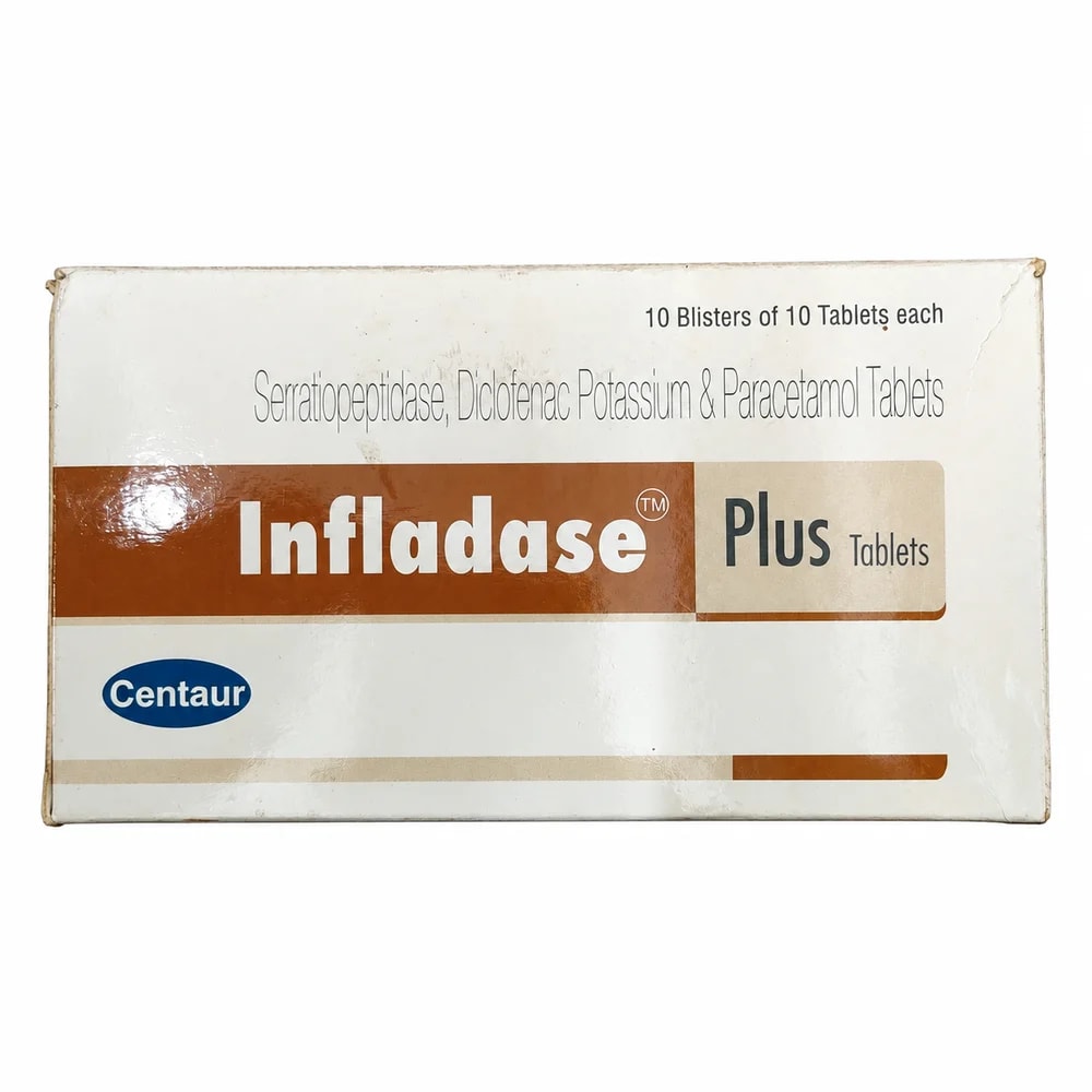 Infladase Plus 10 mg / 50 mg / 500 mg - Preash Khan Pich I Pharmacy