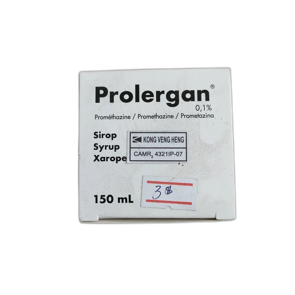 Prolergan 0.1% (Promethazine 0.1 g per 100 mL) - PHARMACIE MONGKUL