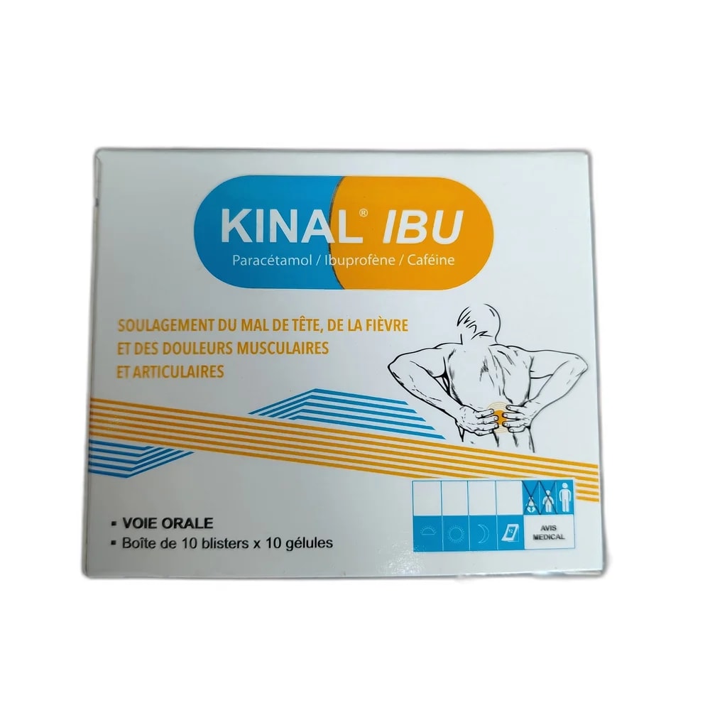 Kinal Ibu Paracetamol 325mg + Ibuprofen 200mg + Caffeine 30mg - DHOU CARE PHARMACY